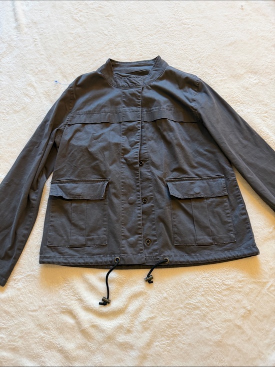 Sanctuary Jackets & Blazers - Sanctuary Slate Gray Military Field Jacket with Drawstring Hem